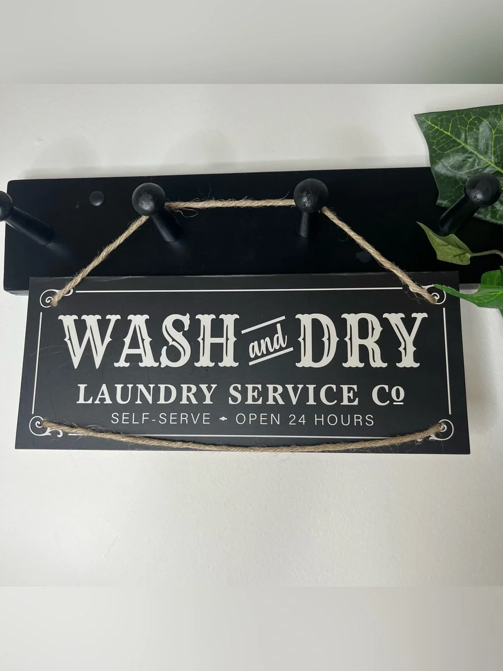 Wash and Dry Laundry Room Sign